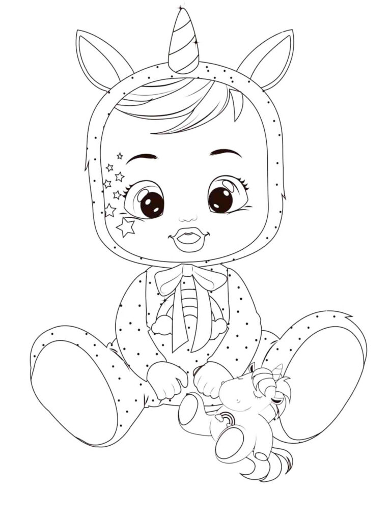 Dreamy Cry Babies Coloring Page