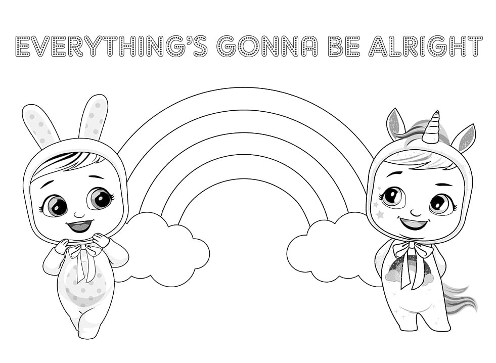 Everythings Gonna Be Alright Cry Babies Coloring Pages