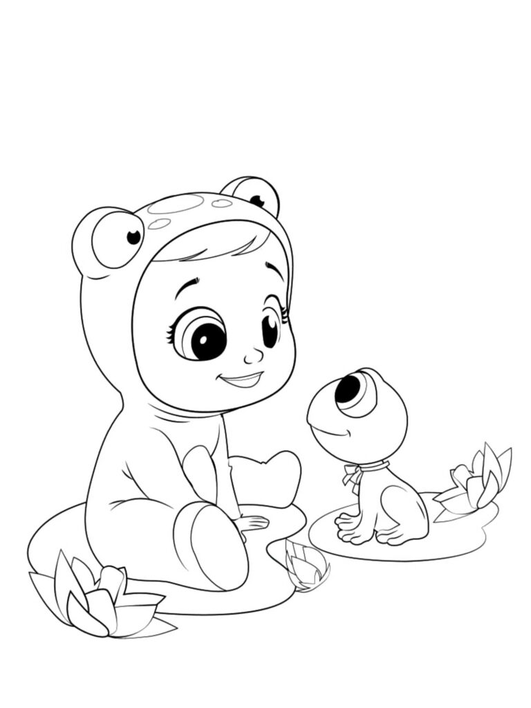 Fibi And Fila Cry Babies Coloring Page