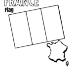 France Flag Coloring Page