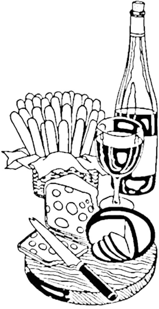 French Food Coloring Page