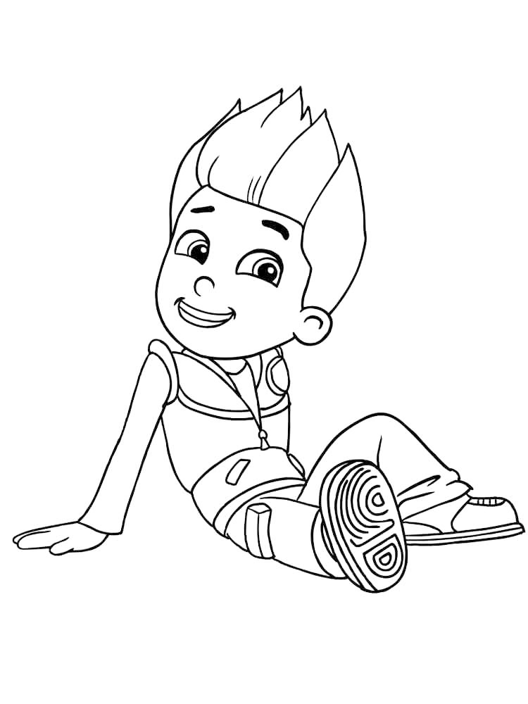 Paw Patrol Ryder Coloring Page