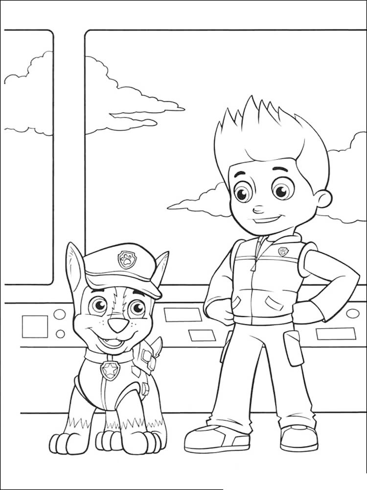 Ryder Paw Patrol Coloring Pages