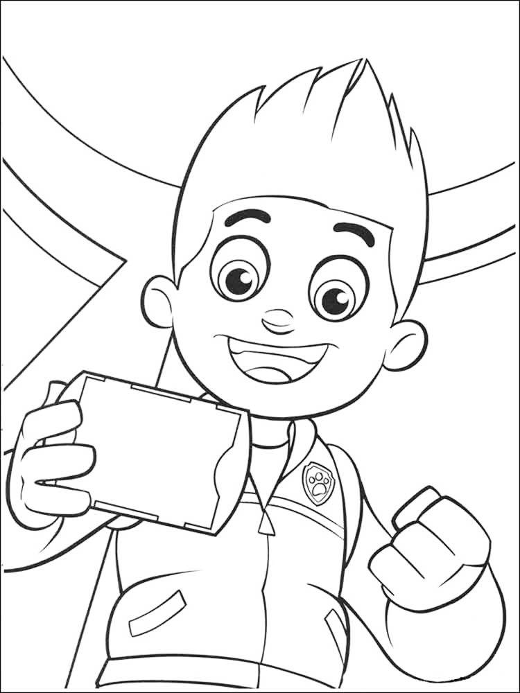 Ryder Yes Paw Patrol Coloring Page