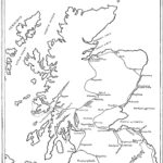 Scotland Map Coloring Page