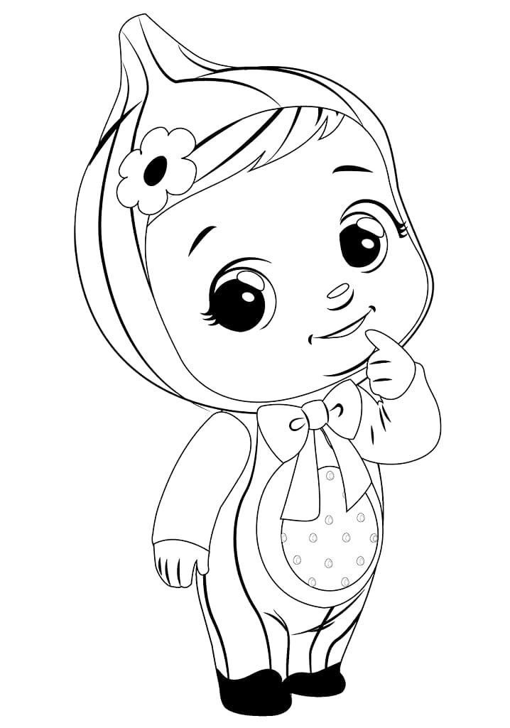 Tutti Frutti Cry Babies Coloring Page