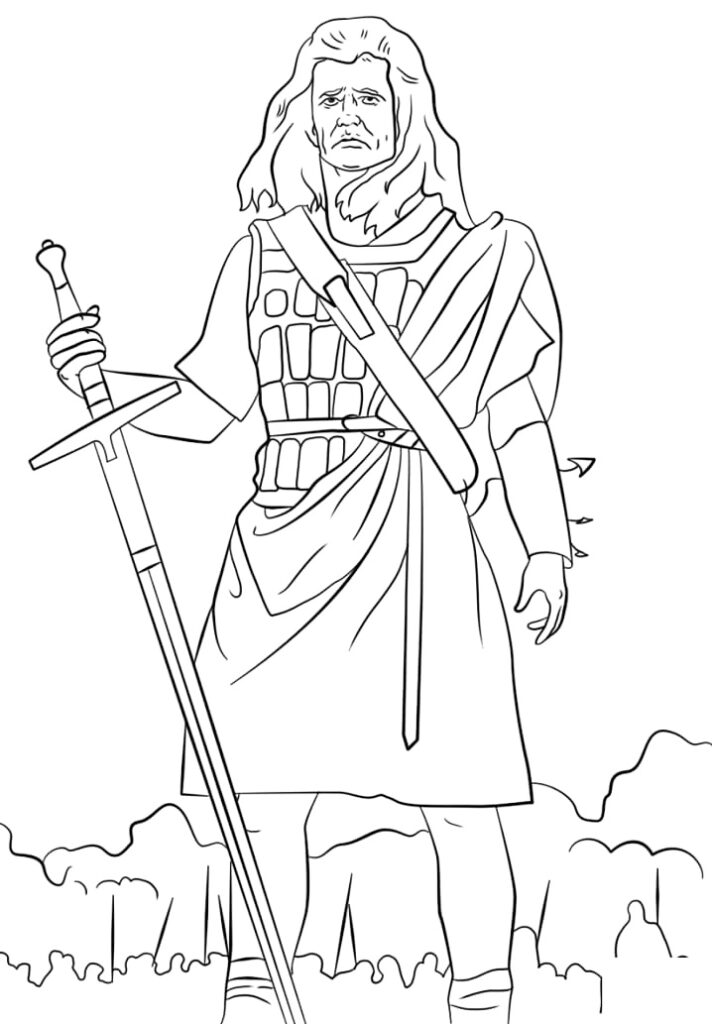 William Wallacevcoloring Page