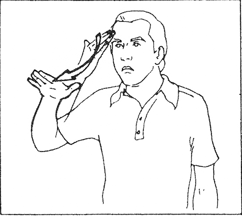Dont Know Sign Language Coloring Page