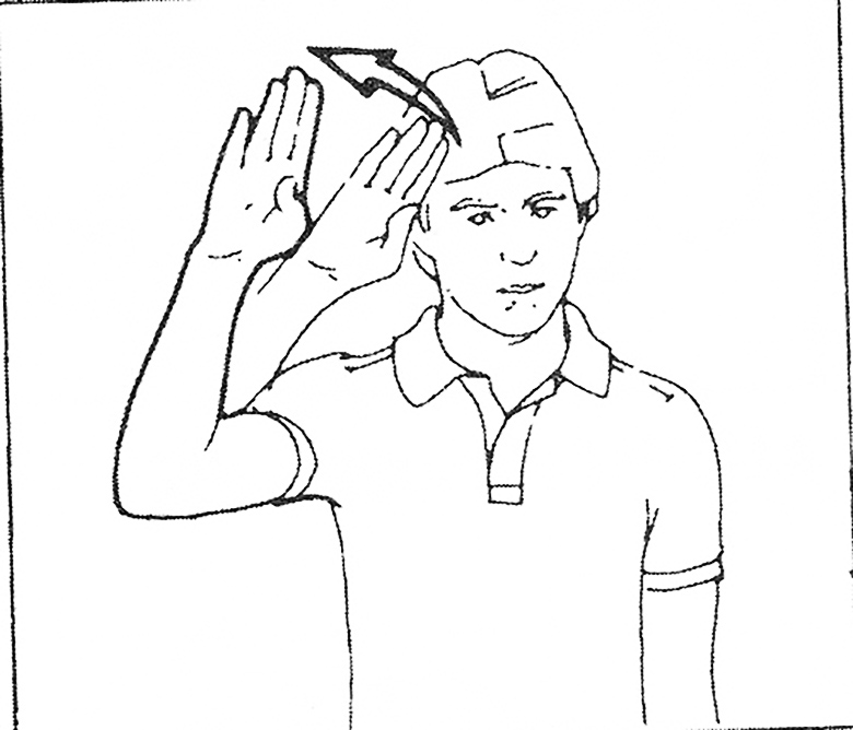 Hello Sign Language Coloring Page
