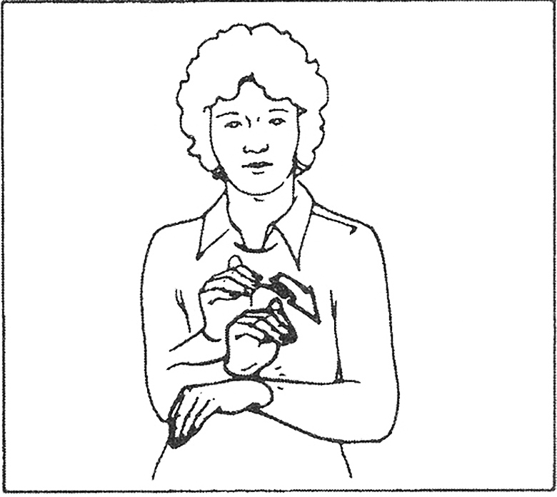 Night Sign Language Coloring Page