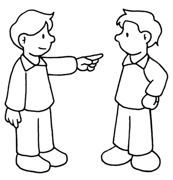 You Sign Language Coloring Page