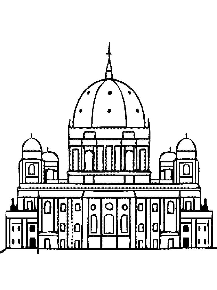 Berlin Cathedral Coloring Page