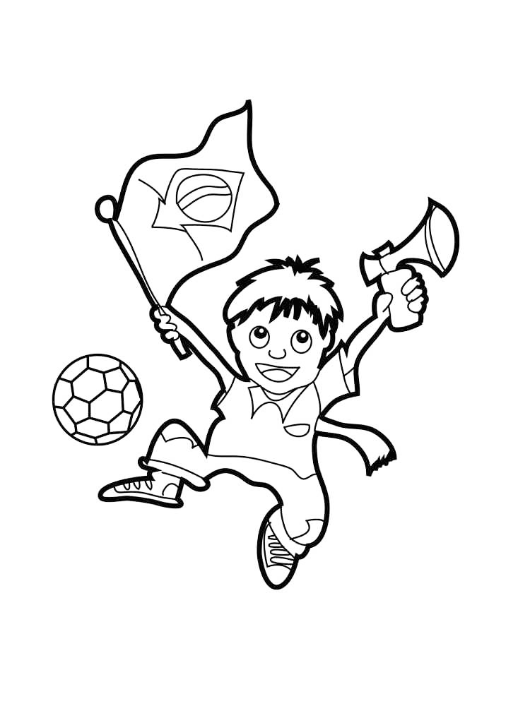 Brazil Football Coloring Page