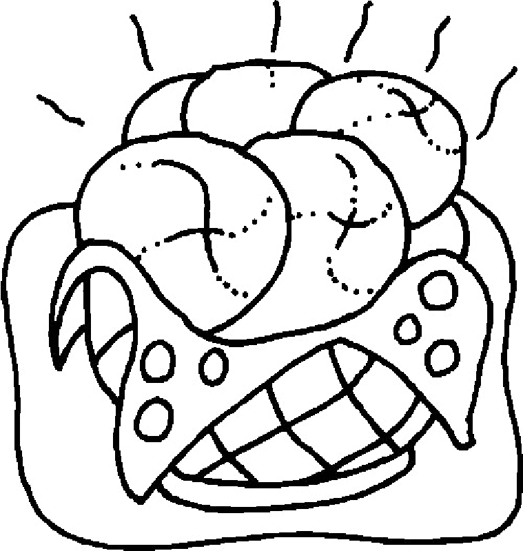 Cheese Bread In Brazil Coloring Page