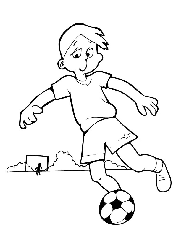 Football Brazil Coloring Page