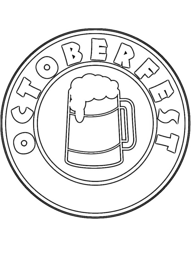 Octoberfest Coloring Page