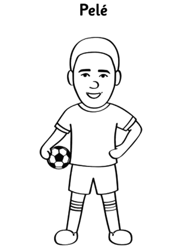 Pele Brazil Coloring Pages