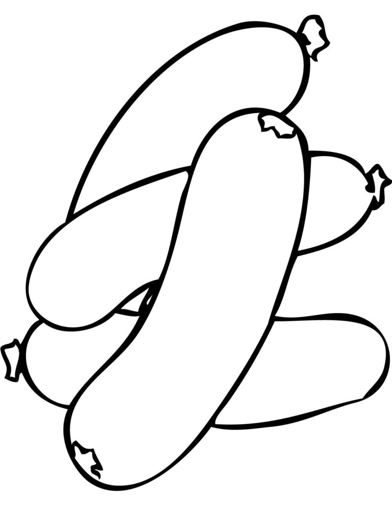 Sausage Austria Coloring Page