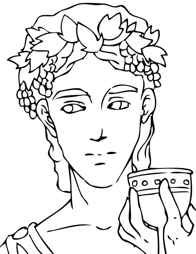 Ancient Greecian Coloring Page