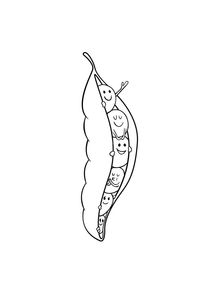 Cutest Peas Coloring Page
