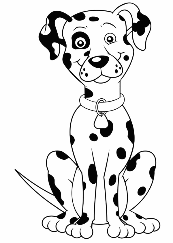 Dalmations Are From Croatia Coloring Page