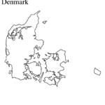 Denmark Map Coloring Page