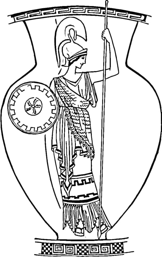 Grecian Urn Coloring Page