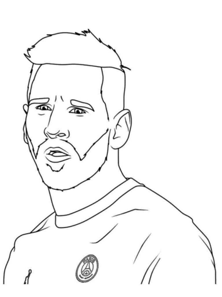 Messi Coloring Page