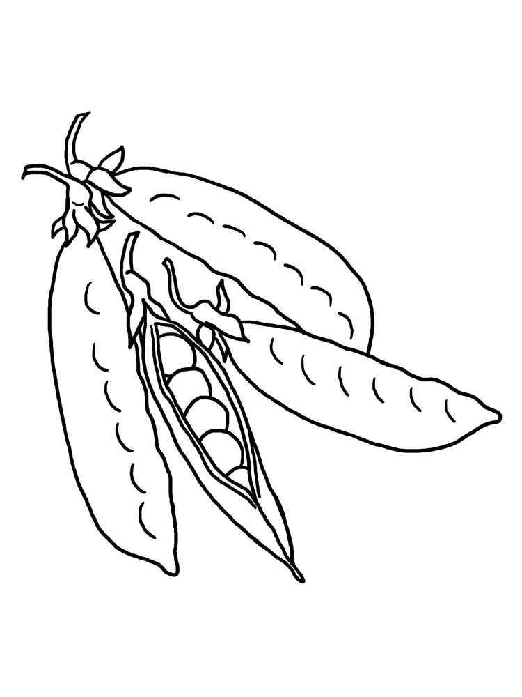 Peas Coloring Page