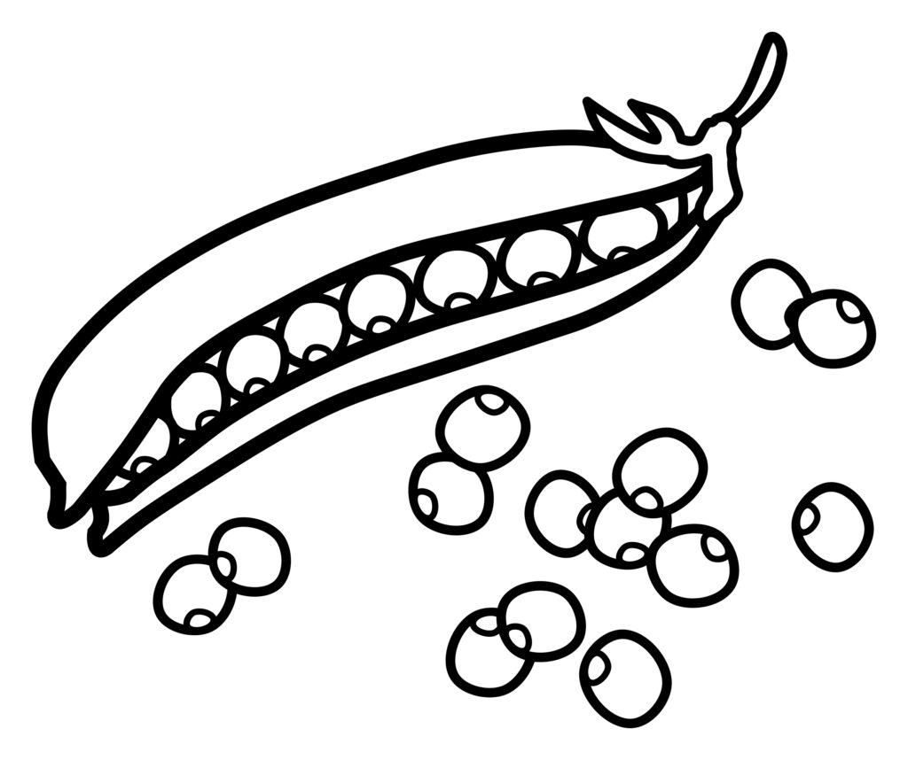 Peas Printable Coloring Page