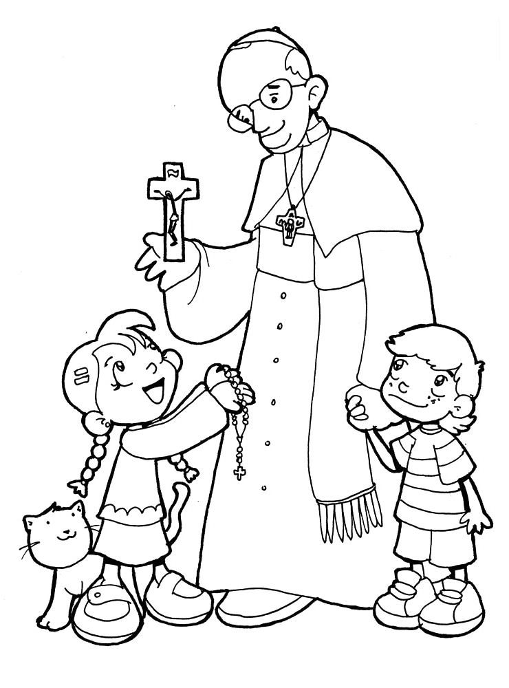 Pope Francis Argentina Coloring Page