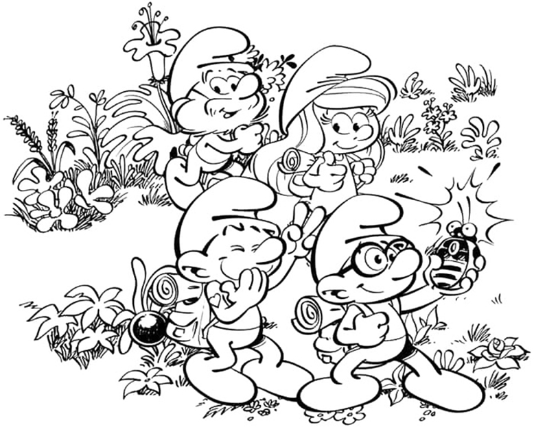 Smurfs Coloring Page