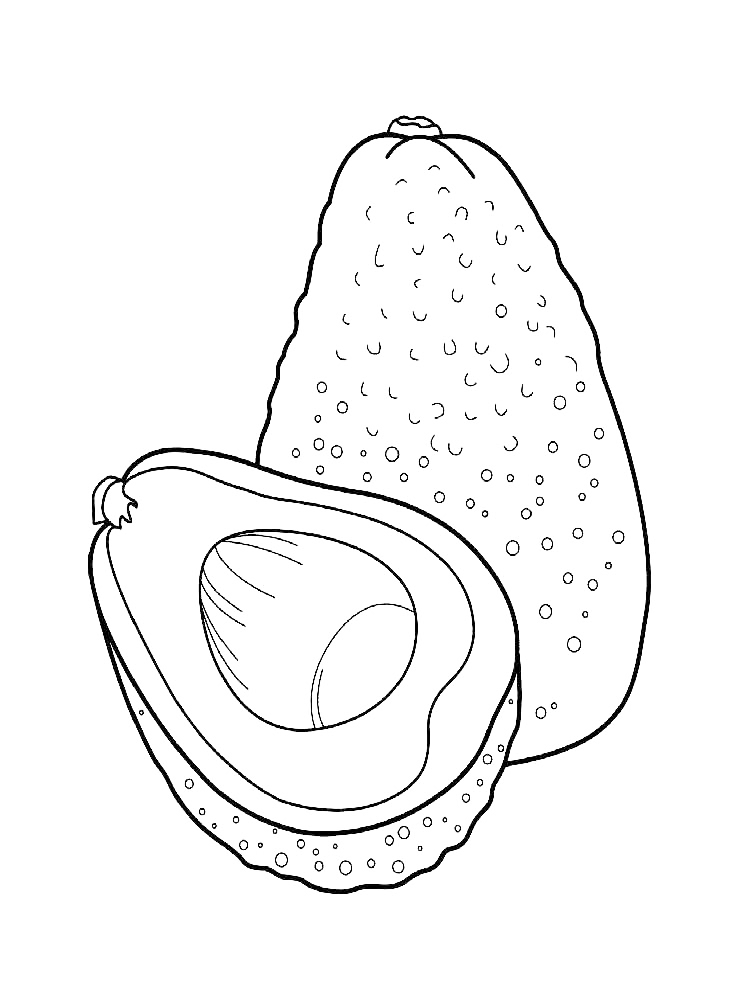 Avocados In Kenya Coloring Page