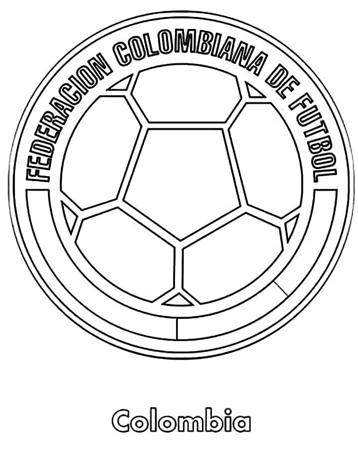 Columbia Futbol Coloring Page