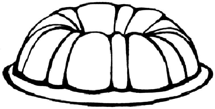 Fruitcake Coloring Page