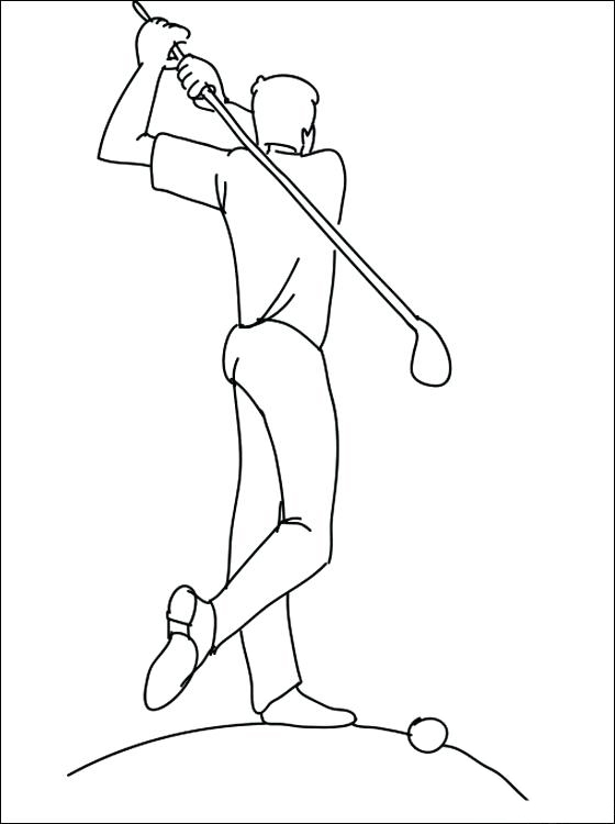 Golf Is Popular In The Uk Coloring Page