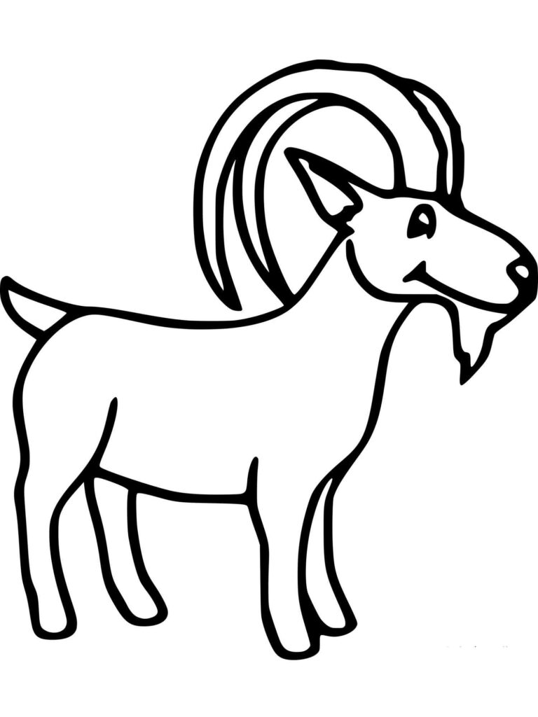 Ibex Coloring Page