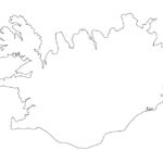 Iceland Map Coloring Page