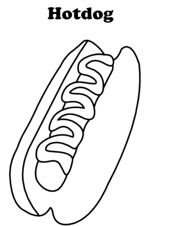 Icelandic Hotdog Coloring Page