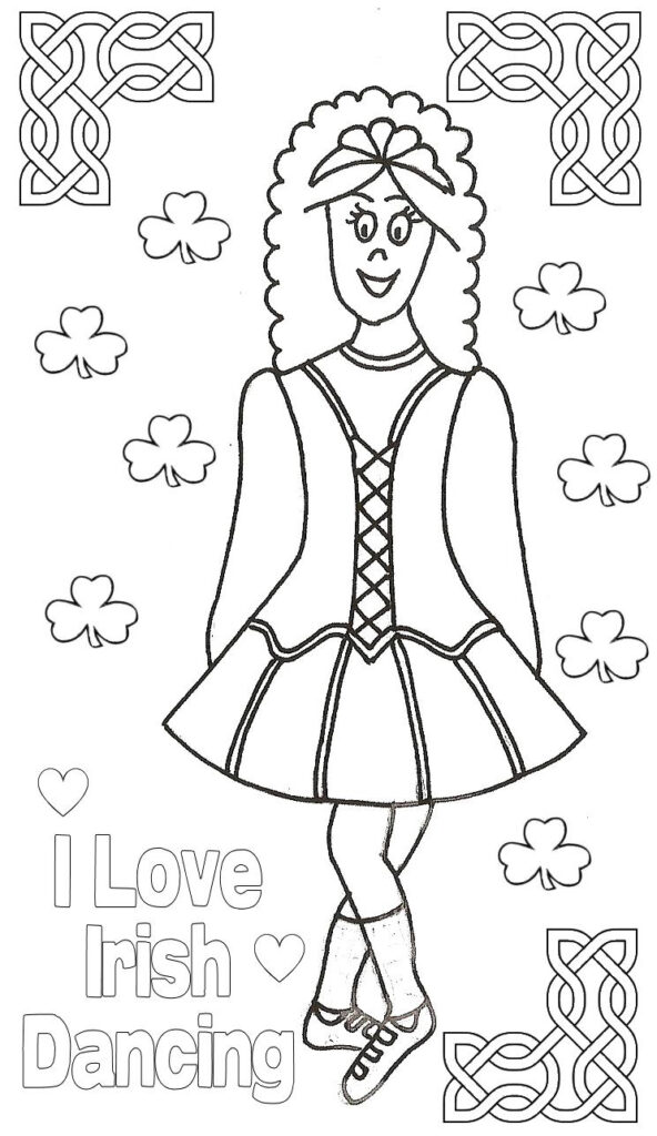 Irish Dancing Coloring Page