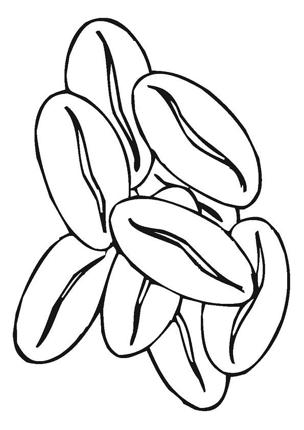 Kenya Coffee Beans Coloring Page