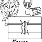 Kenya Coloring Pagess