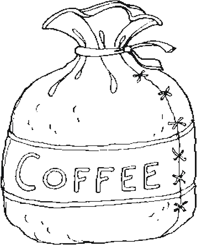 Kenyan Coffee Coloring Page