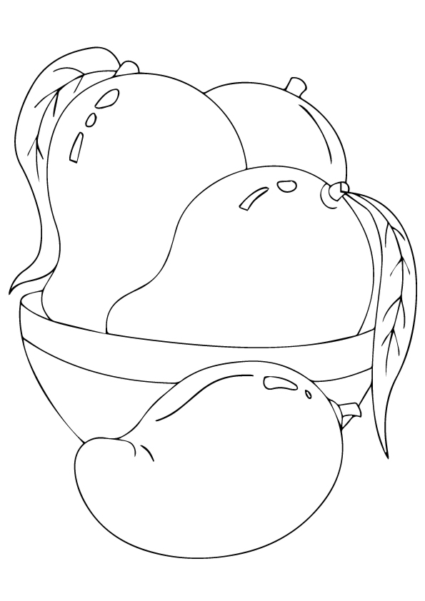 Mango Coloring Page