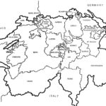 Map Of Switzerland Coloring Page