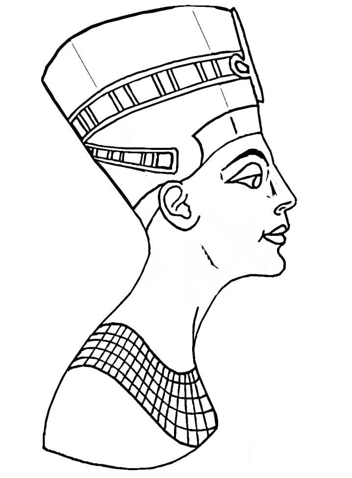 Queen Nefertiti Of Egypt Coloring Page