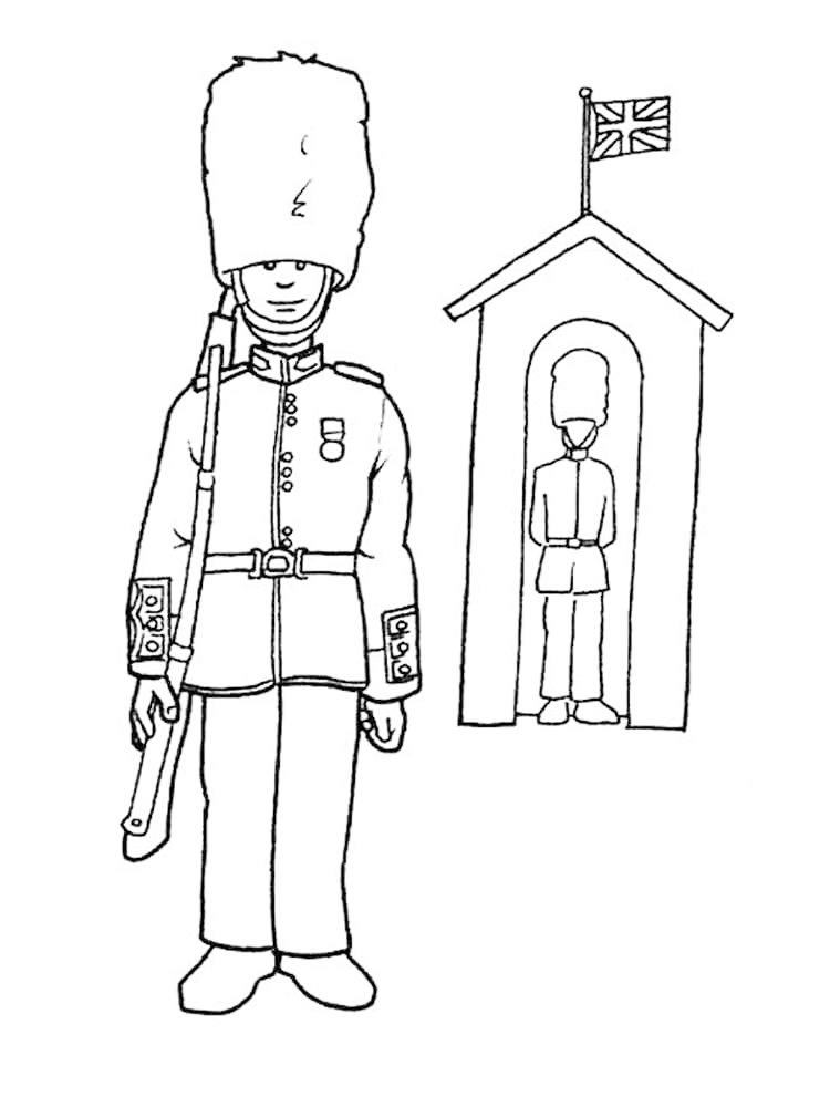 Queensguard Coloring Page