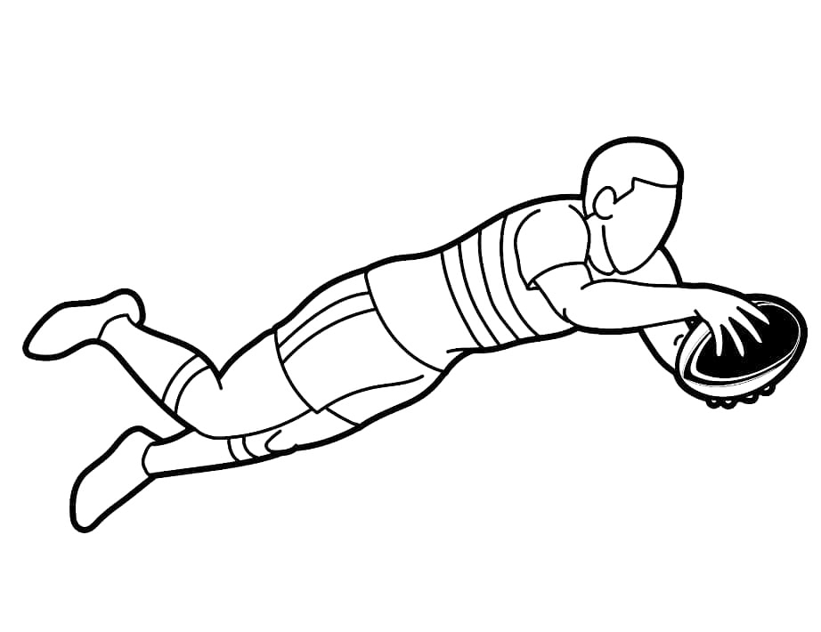 Rugby Coloring Page