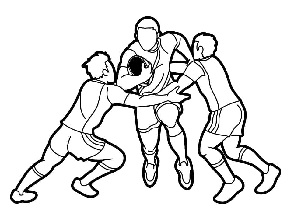 Rugby Uganda Coloring Page