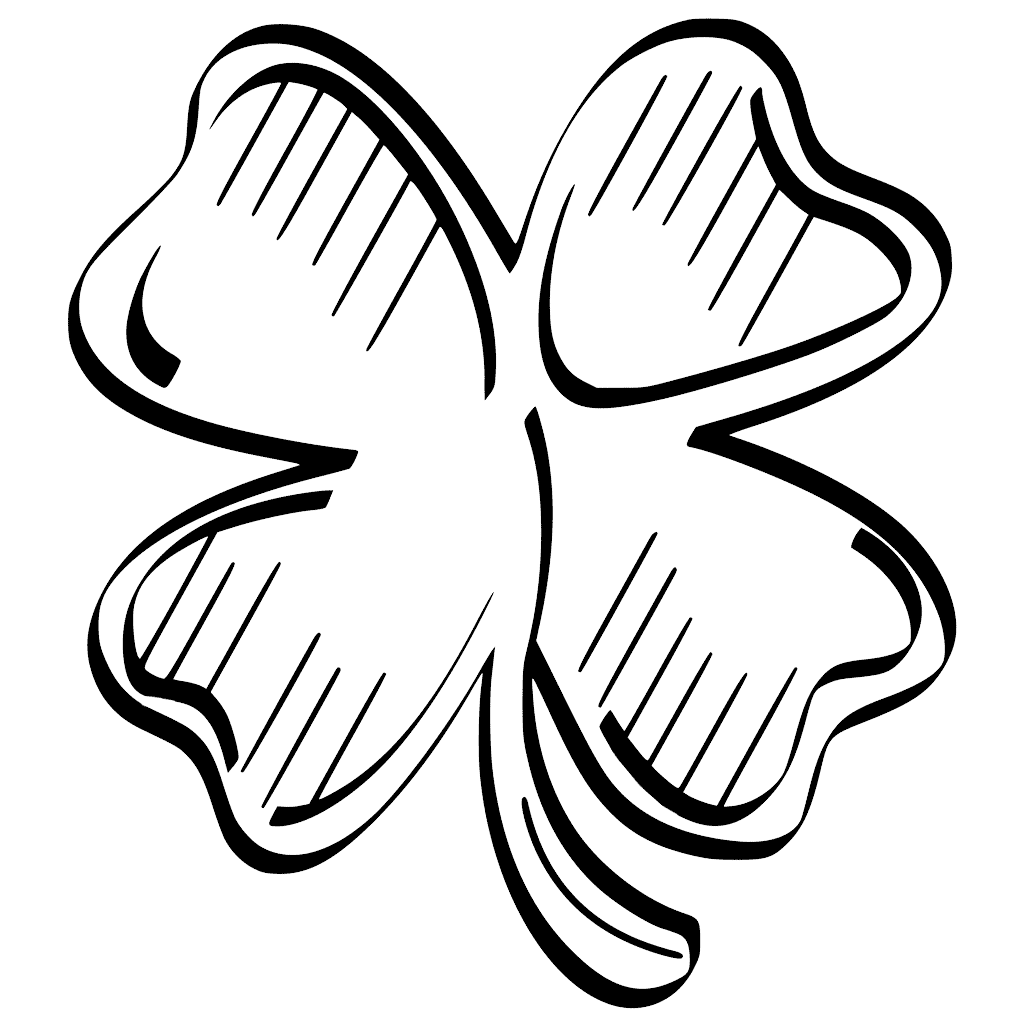 Shamrock National Flower Of Ireland Coloring Page